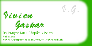 vivien gaspar business card