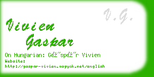 vivien gaspar business card